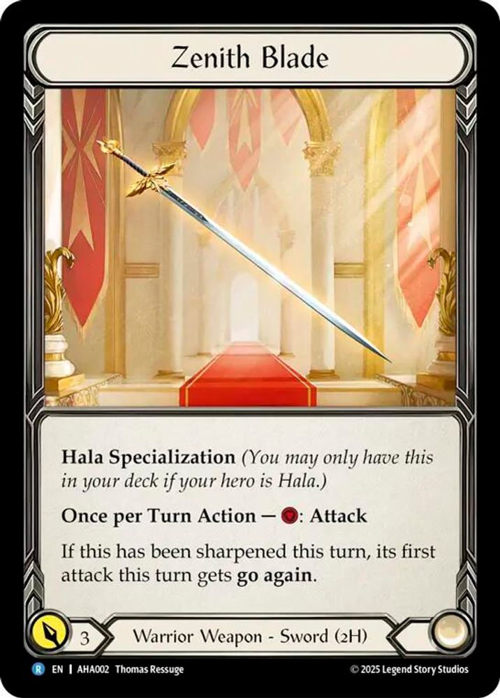 Zenith Blade, Rainbow-foil, front