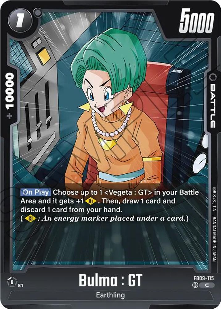 Bulma : GT, Standard, front