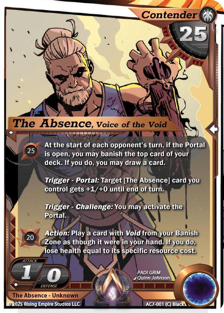 The Absence, Voice of the Void, Foil, front