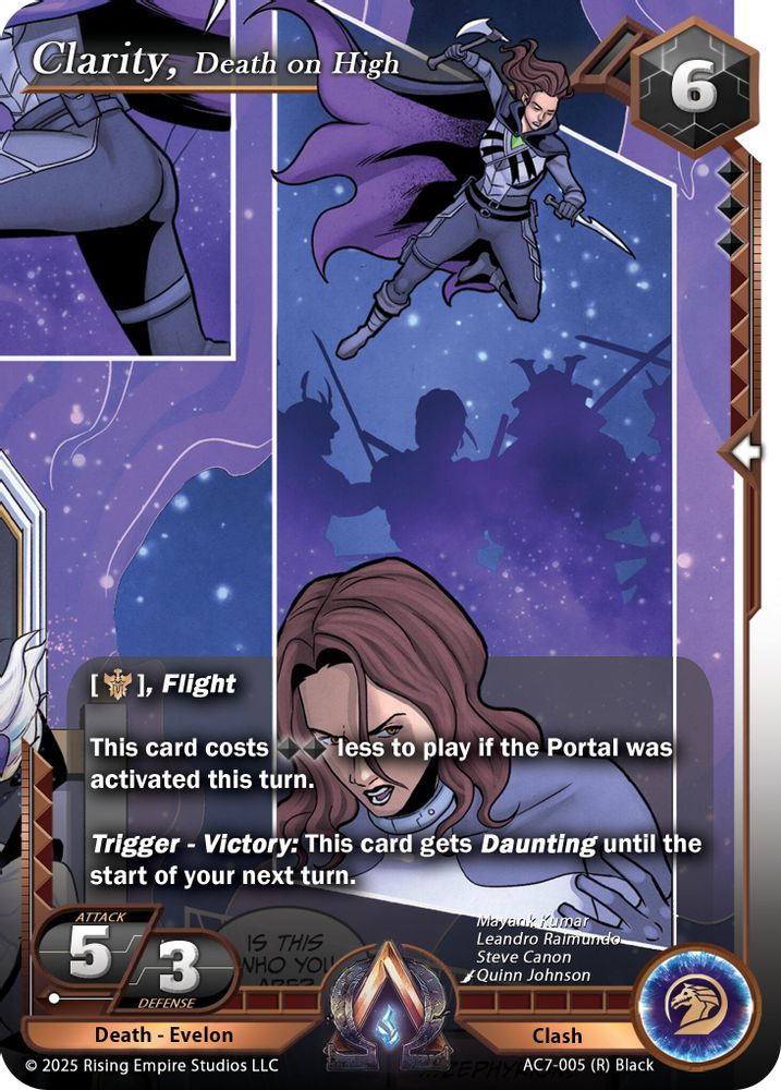 Clarity, Death on High, Foil, front