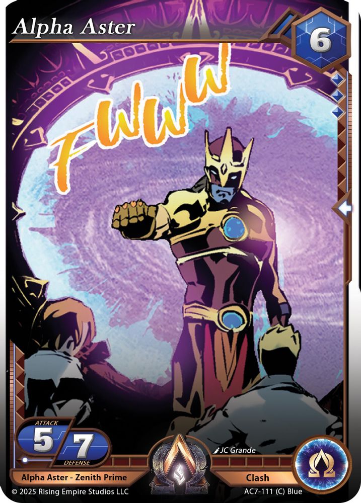 Alpha Aster, Foil, front