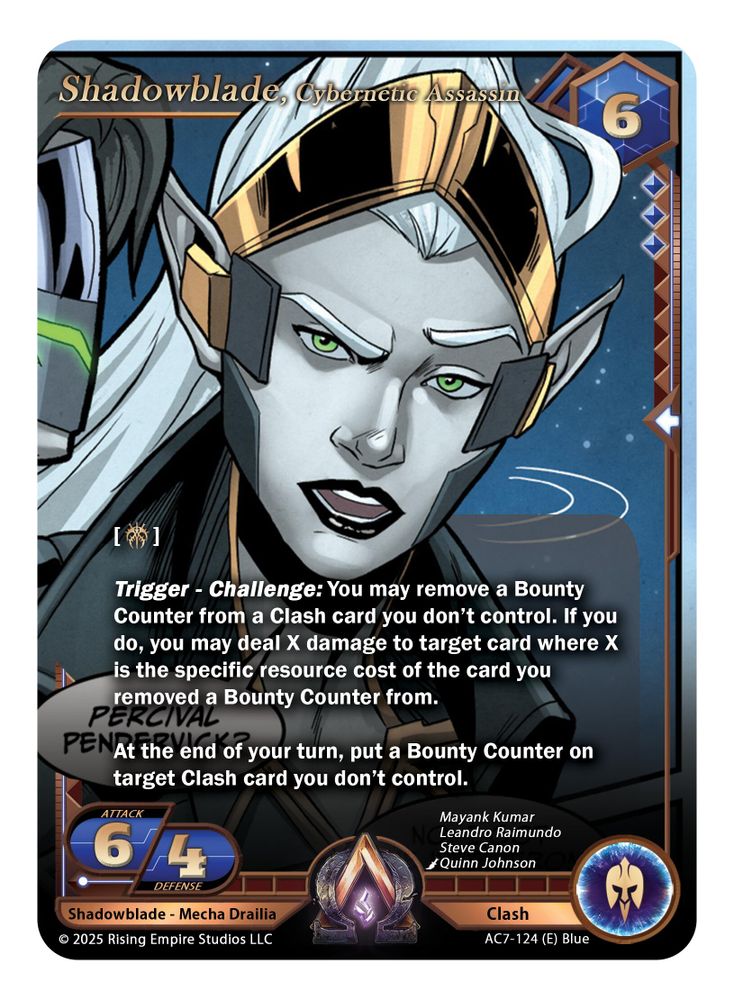 Shadowblade, Cybernetic Assassin, Foil, front