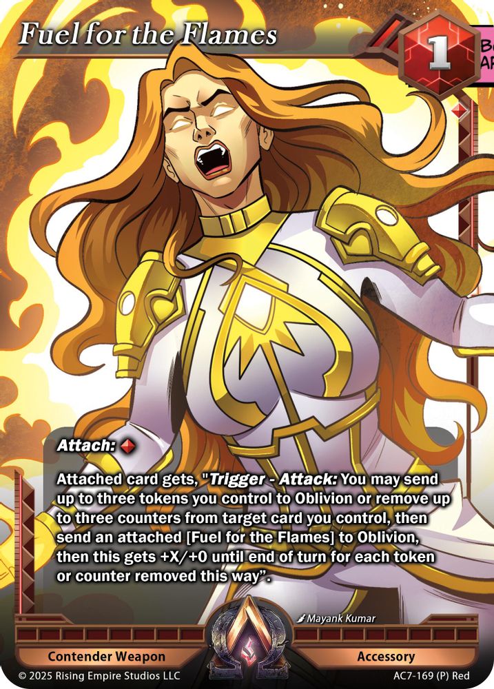 Fuel for the Flames, Foil, front
