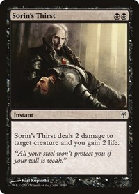 Sorin's Thirst, Duel Decks: Sorin vs. Tibalt