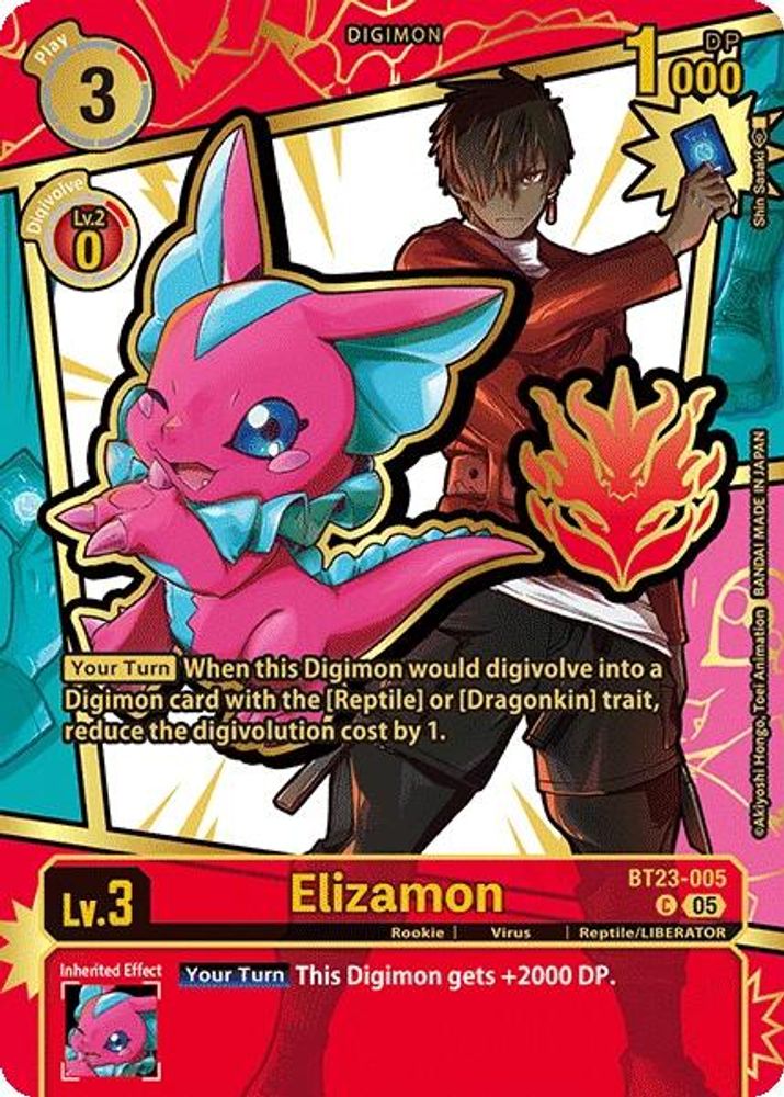 Elizamon (Rare Pull), Foil, front