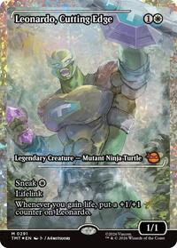 Leonardo, Cutting Edge (Showcase) (Fracture Foil), Teenage Mutant Ninja Turtles