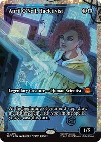 April O'Neil, Hacktivist (0292) (Showcase) (Fracture Foil), Teenage Mutant Ninja Turtles