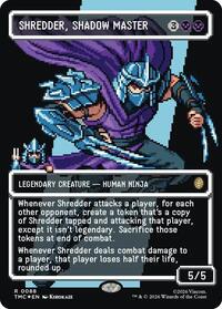 Shredder, Shadow Master (Borderless) (Surge Foil), Commander: Teenage Mutant Ninja Turtles
