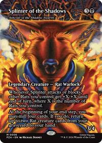 Splinter of the Shadows - Ashcoat of the Shadow Swarm (Borderless), Teenage Mutant Ninja Turtles Source Material