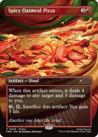 Spicy Oatmeal Pizza (Borderless), Unique and Miscellaneous Promos