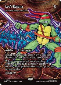 Leo's Katana - Sword of Sinew and Steel (Borderless), Teenage Mutant Ninja Turtles Source Material