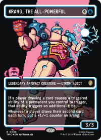 Krang, the All-Powerful (Borderless) (Surge Foil), Commander: Teenage Mutant Ninja Turtles