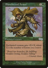 Blanchwood Armor, Urza's Saga