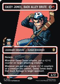 Casey Jones, Back Alley Brute (Borderless) (Surge Foil), Commander: Teenage Mutant Ninja Turtles