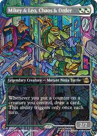 Mikey & Leo, Chaos & Order (Borderless), Teenage Mutant Ninja Turtles