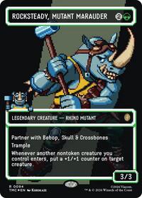Rocksteady, Mutant Marauder (Borderless) (Surge Foil), Commander: Teenage Mutant Ninja Turtles