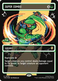 Super Combo (Borderless) (Surge Foil), Commander: Teenage Mutant Ninja Turtles
