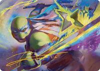 Leonardo's Technique Art Card (Gold-Stamped Signature), Art Series: Teenage Mutant Ninja Turtles