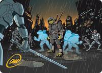 The Last Ronin's Technique Art Card (Gold-Stamped Signature), Art Series: Teenage Mutant Ninja Turtles