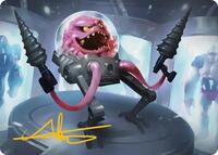 Krang, Master Mind Art Card (4/54) (Gold-Stamped Signature), Art Series: Teenage Mutant Ninja Turtles