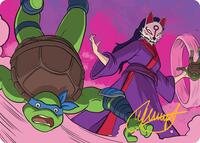 Kitsune's Technique Art Card (Gold-Stamped Signature), Art Series: Teenage Mutant Ninja Turtles