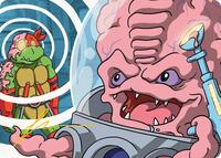 Krang, Master Mind Art Card (25/54) (Gold-Stamped Signature), Art Series: Teenage Mutant Ninja Turtles