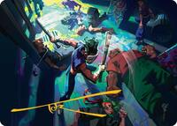 Pain 101 Art Card (Gold-Stamped Signature), Art Series: Teenage Mutant Ninja Turtles