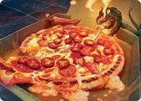 Spicy Oatmeal Pizza Art Card, Art Series: Teenage Mutant Ninja Turtles