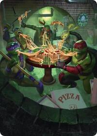 Food Chain Art Card, Art Series: Teenage Mutant Ninja Turtles