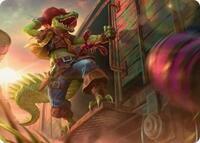 Leatherhead, Iron Gator Art Card, Art Series: Teenage Mutant Ninja Turtles