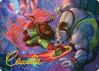 Super Combo Art Card (Gold-Stamped Signature), Art Series: Teenage Mutant Ninja Turtles