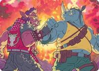 Bebop & Rocksteady Art Card, Art Series: Teenage Mutant Ninja Turtles