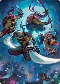 Heroes in a Half Shell Art Card, Art Series: Teenage Mutant Ninja Turtles