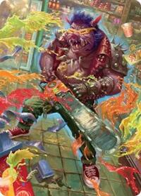 Bebop, Porcine Punk Art Card, Art Series: Teenage Mutant Ninja Turtles