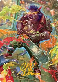 Bebop, Porcine Punk Art Card (Gold-Stamped Signature), Art Series: Teenage Mutant Ninja Turtles