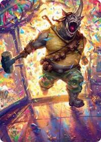 Rocksteady, Rowdy Rhino Art Card, Art Series: Teenage Mutant Ninja Turtles