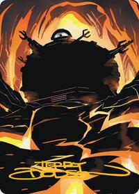 Technodrome Art Card (Gold-Stamped Signature), Art Series: Teenage Mutant Ninja Turtles