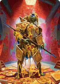 Commander's Plate Art Card (Gold-Stamped Signature), Art Series: Teenage Mutant Ninja Turtles
