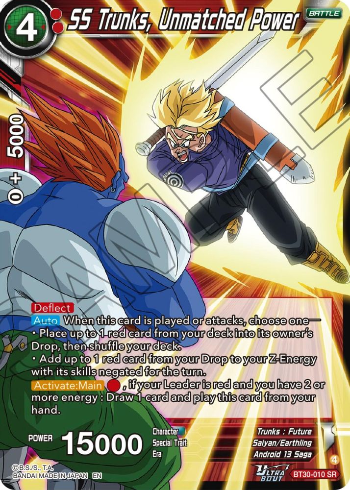 SS Trunks, Unmatched Power, Foil, front