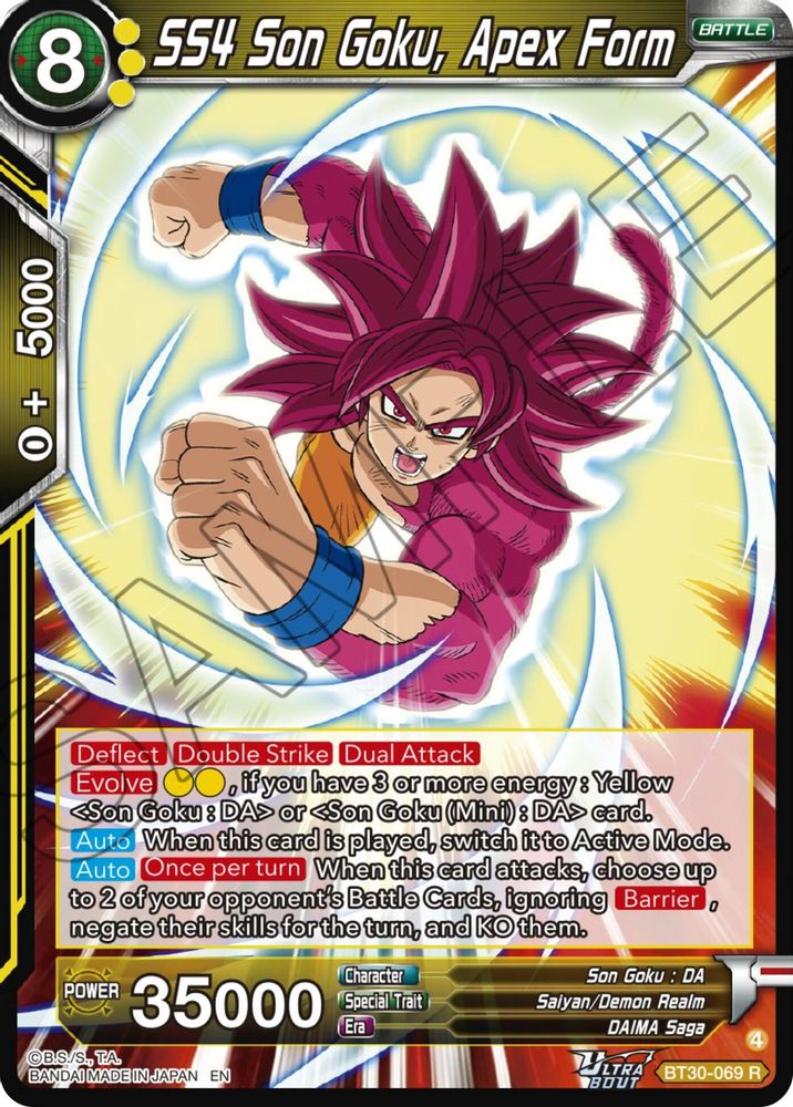 SS4 Son Goku, Apex Form, Standard, front