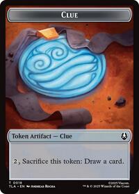Clue (0018) // Food (0021) Double-Sided Tokens, Avatar: The Last Airbender