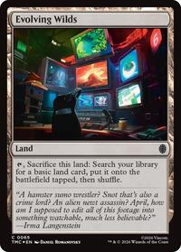 Evolving Wilds (Surge Foil), Commander: Teenage Mutant Ninja Turtles