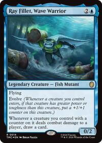 Ray Fillet, Wave Warrior (Surge Foil), Commander: Teenage Mutant Ninja Turtles
