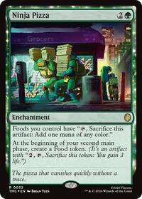 Ninja Pizza (Surge Foil), Commander: Teenage Mutant Ninja Turtles