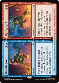 Double Jump // Flying Kick (Surge Foil), Commander: Teenage Mutant Ninja Turtles
