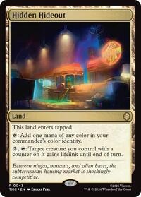Hidden Hideout (Surge Foil), Commander: Teenage Mutant Ninja Turtles
