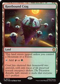 Rootbound Crag (Surge Foil), Commander: Teenage Mutant Ninja Turtles