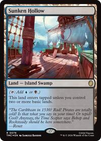 Sunken Hollow (Surge Foil), Commander: Teenage Mutant Ninja Turtles