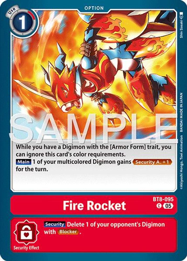 Fire Rocket (Reprint), Foil, front
