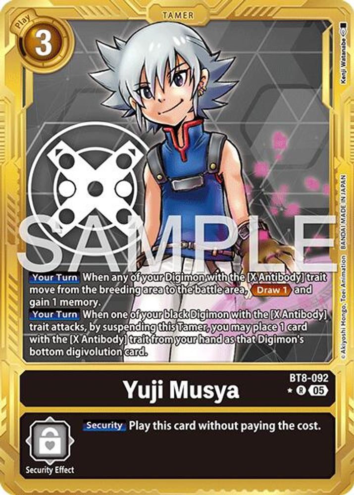 Yuji Musya (Gold Border), Foil, front